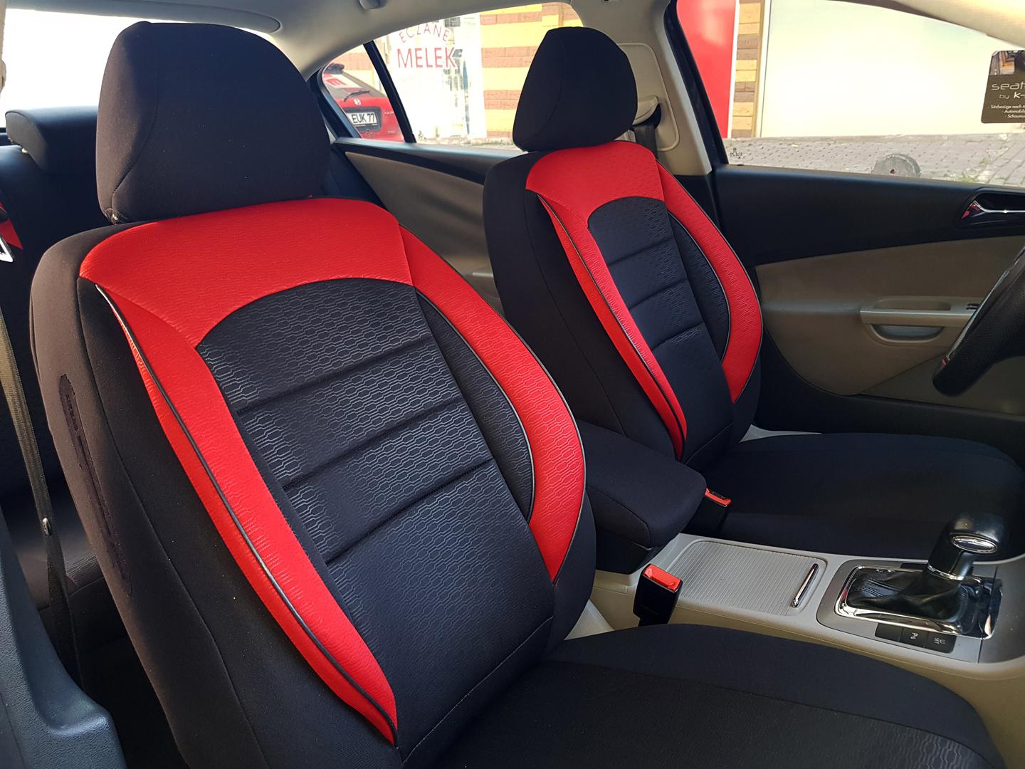 Sitzbezüge Schonbezüge für Mazda CX-3 schwarz-rot V959056 Vordersitze