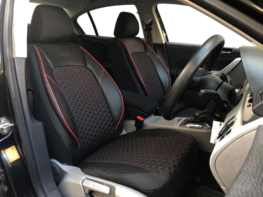 Car seat covers protectors Land Rover Freelander black-red V1626513