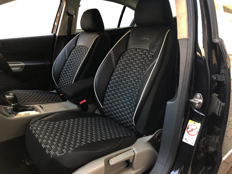 Car seat covers protectors Volvo XC90 blackwhite V1526172