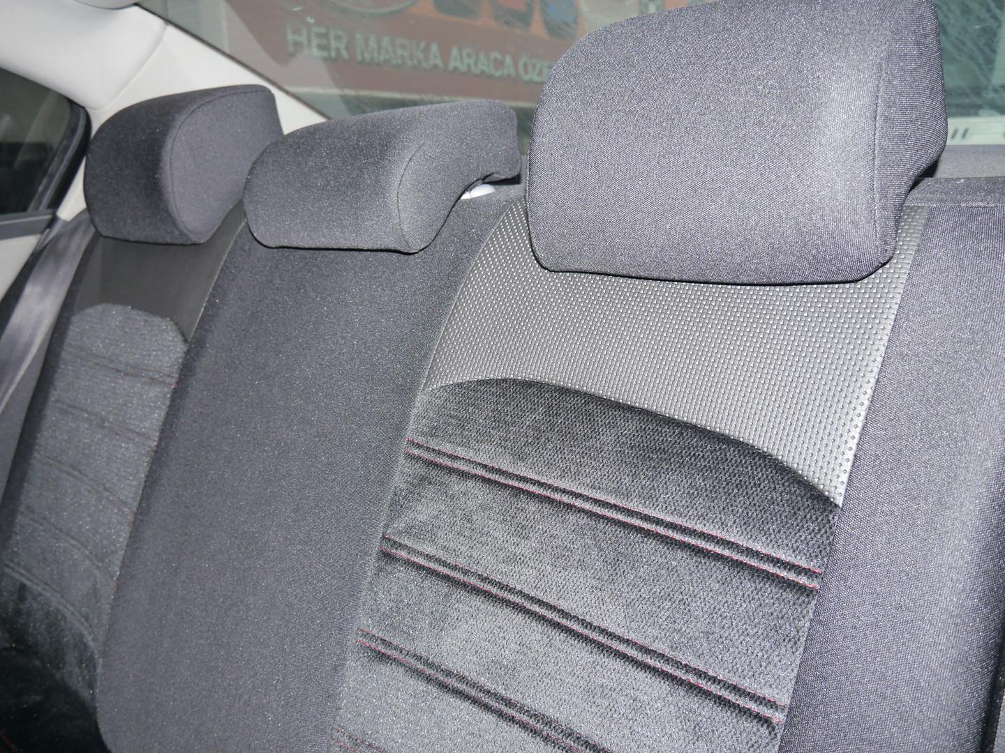 Sitzbezüge Schonbezüge VW Golf V Variant schwarz-grau NO23 komplett