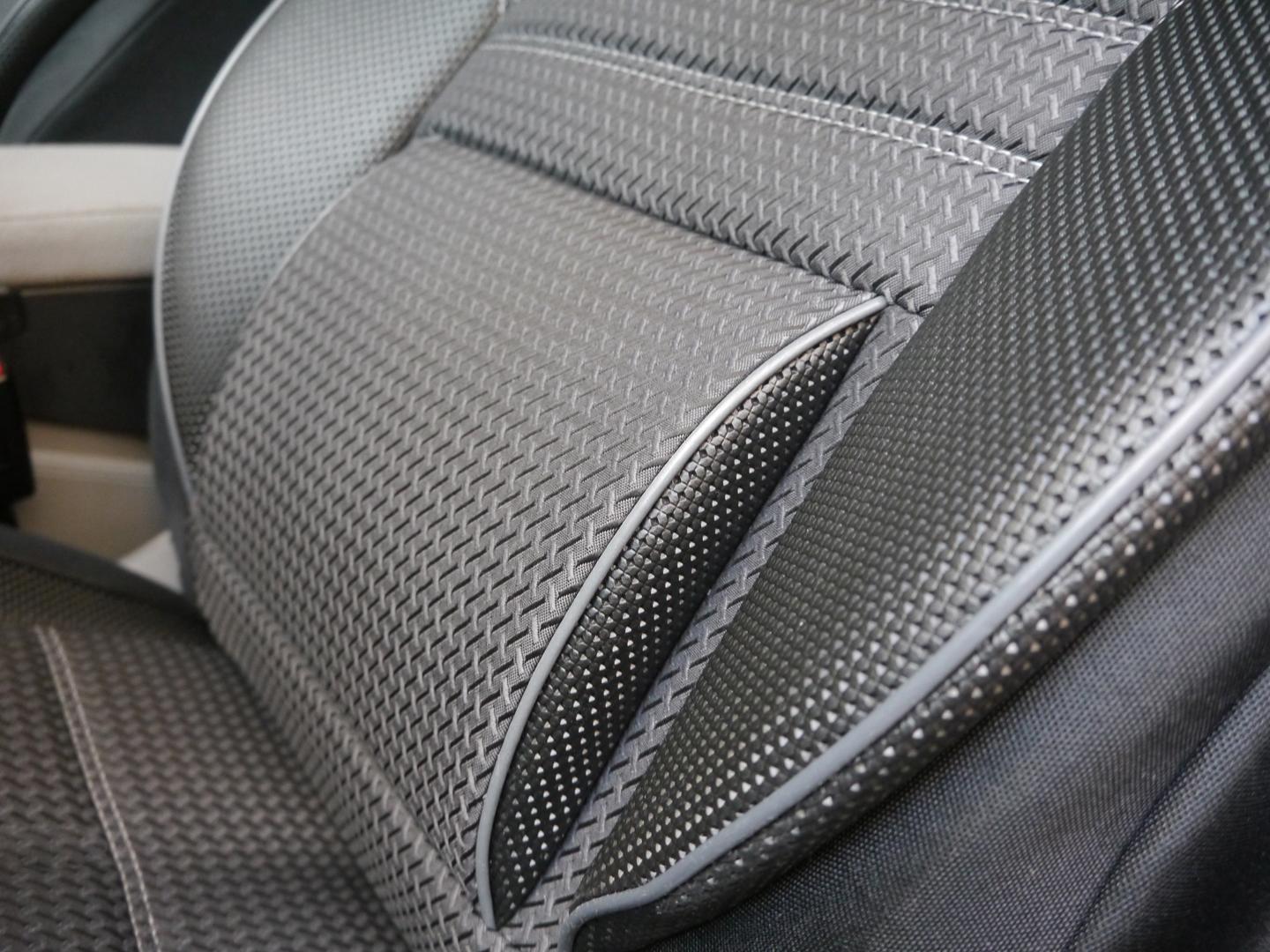 Sitzbezüge K-Maniac kompatibel mit VW Passat Variant B8 | Universal  schwarz-rot | Autositzbezüge Set Vordersitze | Autozubehör Innenraum | Auto
